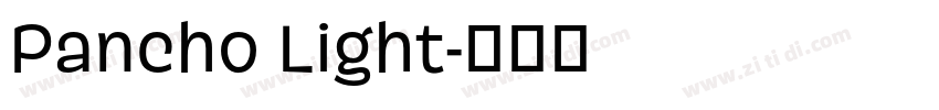 Pancho Light字体转换
